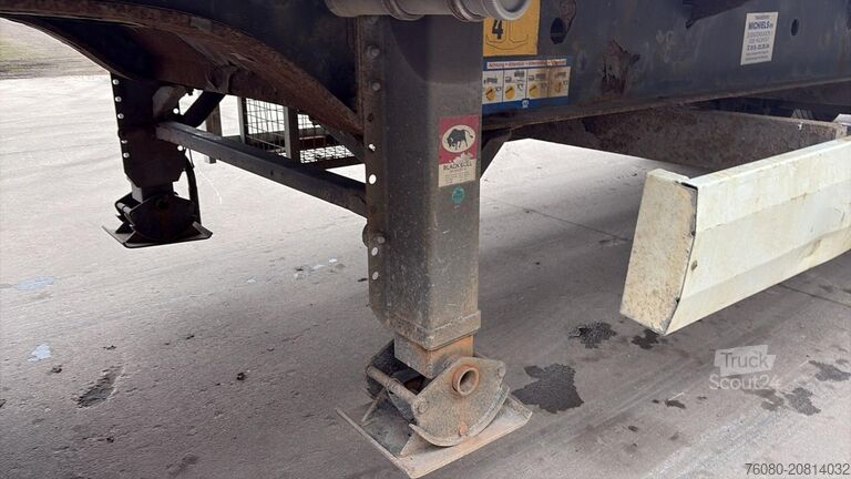 Přívěs na plošinu Krone SDP27 (BELGIAN TRAILER / DRUM BRAKES / FREINS T...