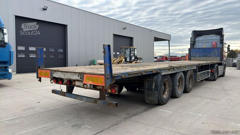 Rimorchio della piattaforma Van Hool 3B2007 (DRUM BRAKES / FREINS TAMBOURS / BELGIAN...