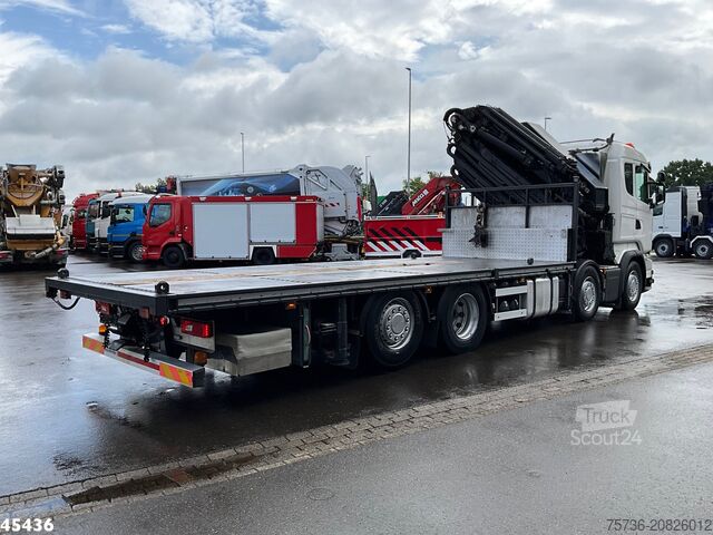 Kranbil Scania R490 8x2 Euro 6 Retarder HMF 85 Tonmeter laadkr...