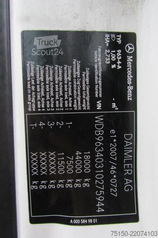 Tehlikeli madde kamyonu MERCEDES-BENZ 1840 4x2 BLS - Nr.: 944