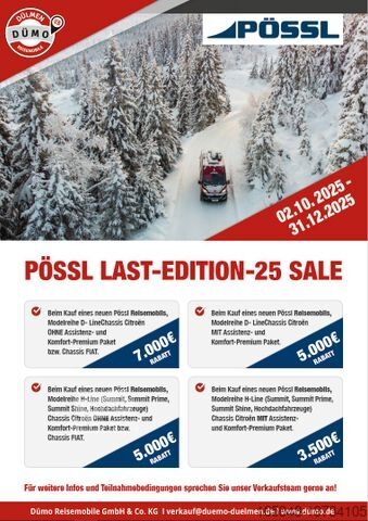 Karavan PÖSSL Summit Shine 600 R L *6M Längsbetten*Raumbad*