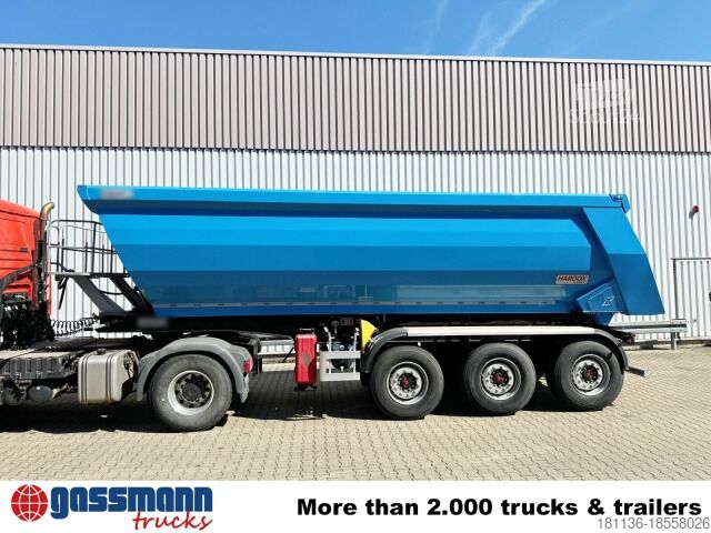 Semi-remorque benne Euro ATM 27, HARDOX Stahlmulde ca. 27m³,