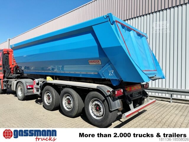 Semi-remorque benne Euro ATM 27, HARDOX Stahlmulde ca. 27m³,