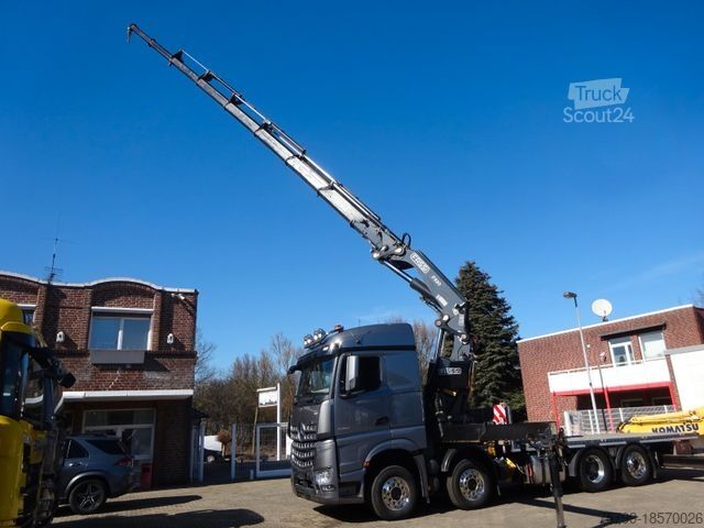 Gru montata su autocarro MERCEDES-BENZ 3453 FASSI F820 Kran 8x Hydr. Ausschub