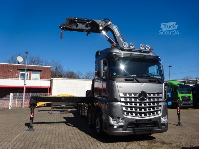 Gru montata su autocarro MERCEDES-BENZ 3453 FASSI F820 Kran 8x Hydr. Ausschub