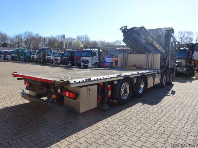 Gru montata su autocarro MERCEDES-BENZ 3453 FASSI F820 Kran 8x Hydr. Ausschub