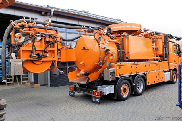 Vakuová cisterna MERCEDES-BENZ Actros 2848 6x2 Kroll 14,5m³ WRG Saug-Druck-HD