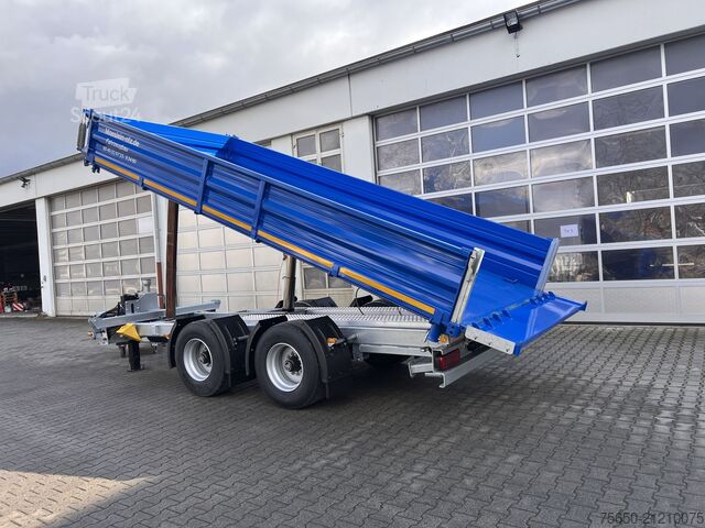 Remorcă basculantă Möslein TTD 19 B  neuer 19 t Tandemkipper- Tieflader hydraulischer Klappe