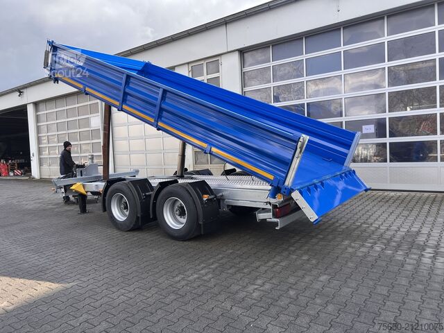 Remorcă basculantă Möslein TTD 19 B  neuer 19 t Tandemkipper- Tieflader hydraulischer Klappe