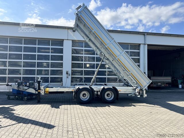 Remorcă basculantă Möslein TTD 19 B  neuer 19 t Tandemkipper- Tieflader hydraulischer Klappe