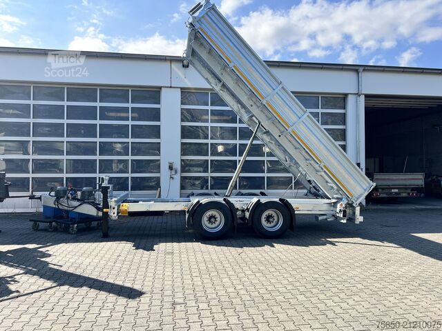 Remorcă basculantă Möslein TTD 19 B  neuer 19 t Tandemkipper- Tieflader hydraulischer Klappe
