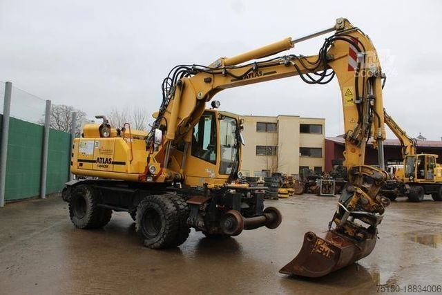 Mobiele graafmachine ATLAS 1604 K ZW Zweiwegebagger Gleisbagger Nr.: 420