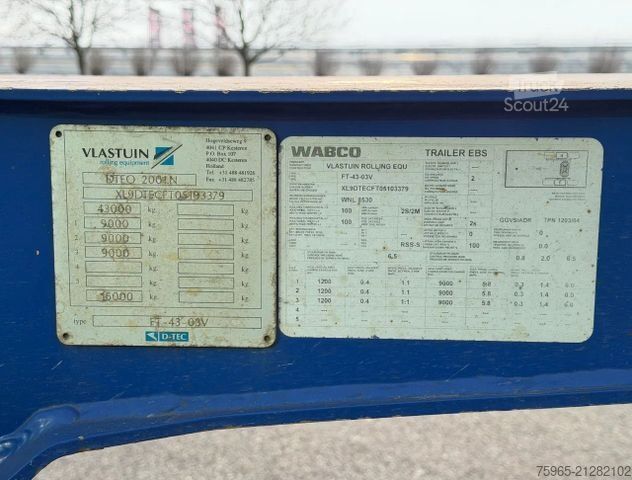 Auflieger-Wechselfahrgestell D-TEC FT-43-03V FRONT + MIDDLE + BACK SLIDER DRUM BRAK