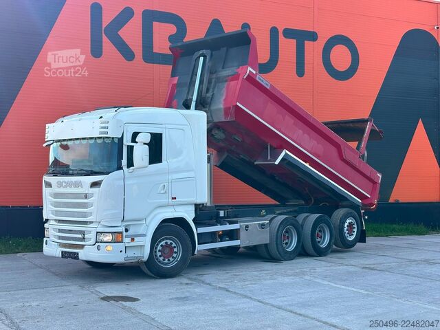  Scania R580 8x4  RETARDER / HYDRAULIC TAILGATE / TIPPE...