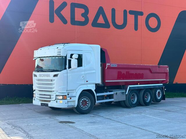  Scania R580 8x4  RETARDER / HYDRAULIC TAILGATE / TIPPE...