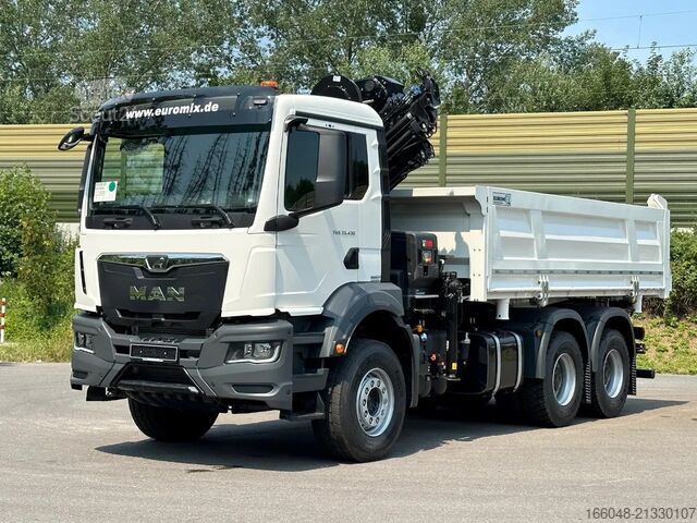 Pašizgāzējs ar celtni MAN TGS 33.440 MAN TGS 33.440 6x4 /3-Seiten- Kipper...