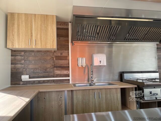 Verkaufsanhänger Verkaufsanhänger Imbissanhänger , Holzoptik