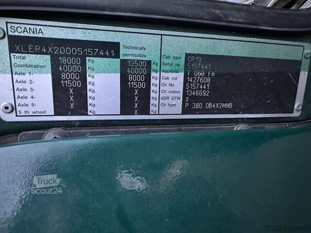 Plataforma de carga Scania P380 4x2 MND - Flatbed - Euro 4 - Opti Cruise -...