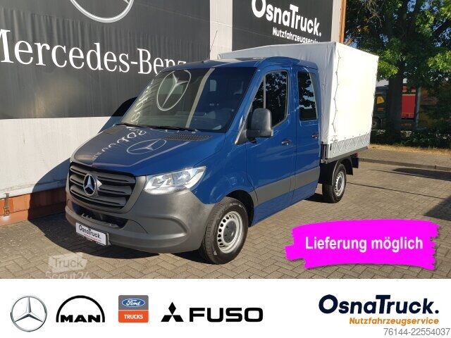 Transporter mit Doppelkabine Mercedes-Benz Sprinter 215 CDI DOKA Pritsche/Plane Klima, AHK