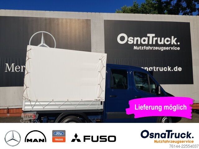 Transporter mit Doppelkabine Mercedes-Benz Sprinter 215 CDI DOKA Pritsche/Plane Klima, AHK