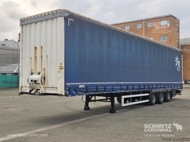 Auflieger mit Pritsche & Plane Krone Semitrailer Curtainsider Mega