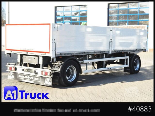 Open trailer ACKERMANN PA-F18 Baustoff verzinkt, L 7m, Top Zustand