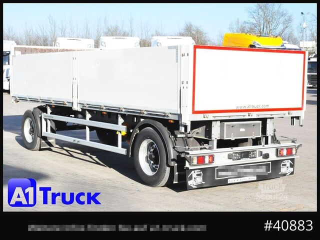 Open trailer ACKERMANN PA-F18 Baustoff verzinkt, L 7m, Top Zustand