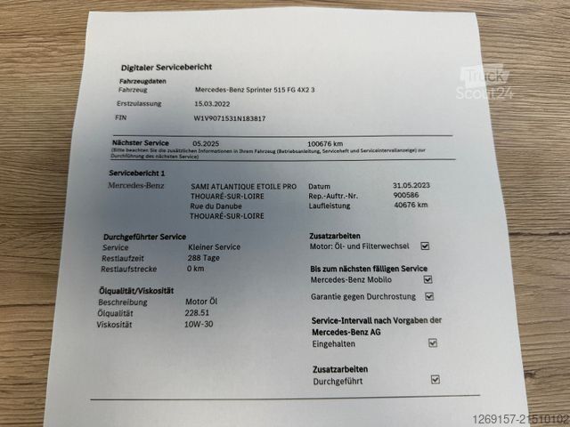 Kiepwagen bestelauto MERCEDES-BENZ Sprinter 315/515 CDI Kipper Zwillingsbereifung