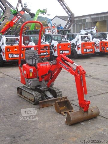 Mini-pelle Yanmar SV 08-1A 2x Löffel + Verstellfahrwerk