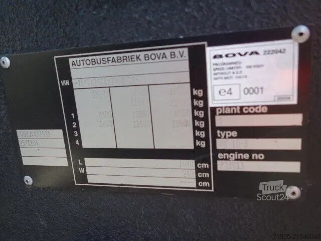 λεωφορείο τουρισμού VDL Bova FD10-3 37 PERS,AIRCO,WC,MANUALEGEAR,DAF330PK AT...