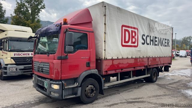 Autocarro con pianale e telone MAN TGM 15.240 4x2 Pritsche Plane Bj 2008