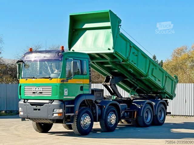 Tipper truck MAN TGA 35.360 * KIPPER 6,10 m + BORDMATIC / 8x4*TOP