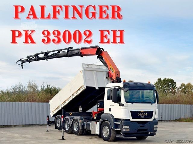 Кран-манипулятор на шасси грузовика MAN TGS 35.440 * PALFINGER PK 33002 EH +FUNK / 8x4