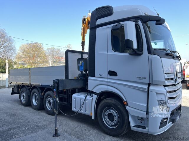 Ciężarówka burtowa z dźwigiem Mercedes-Benz Actros 2545