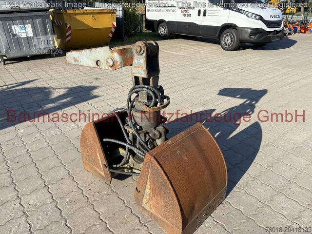 Διπλοκέλυφος αρπάγη Kaiser ZSG 4-8, 600 mm, MS08 για μεσαίου μεγέθους εκσκαφέα. Kaiser Zweischalengreifer ZSG 4-8 600 mm MS08 Midibagger