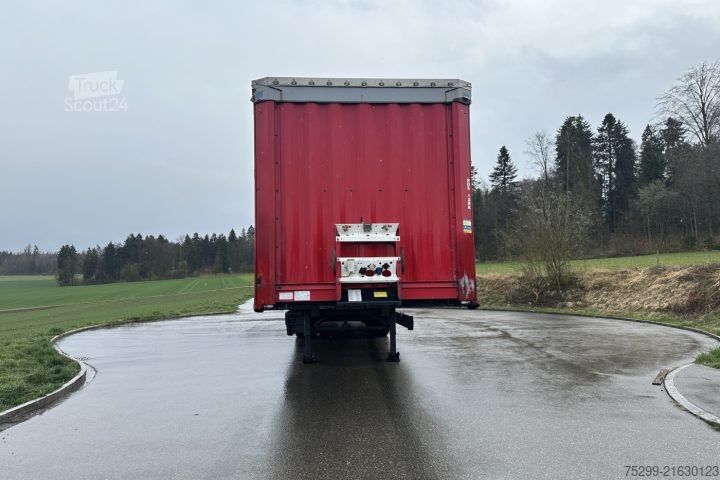 Brandalı açık yarı römork Krone SD Plane / HB / Swiss-Vehicle