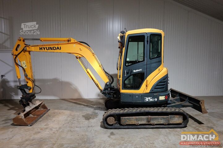 мини багер Hyundai ROBEX35Z-9 Robex 35Z-9 - 3650 kg - airco - CE -...