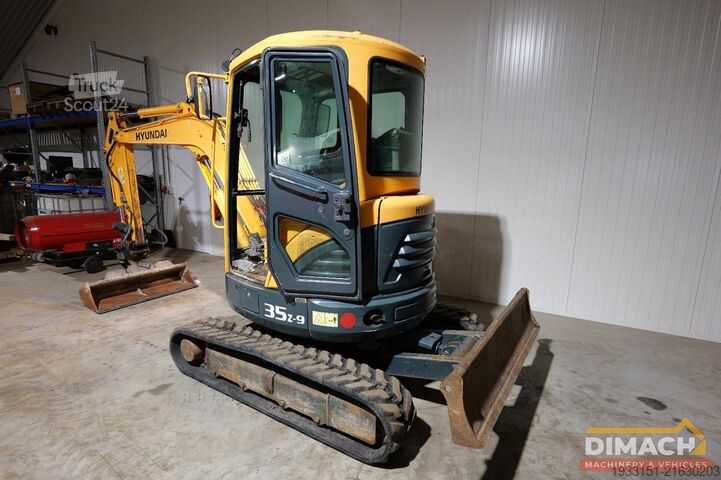 мини багер Hyundai ROBEX35Z-9 Robex 35Z-9 - 3650 kg - airco - CE -...