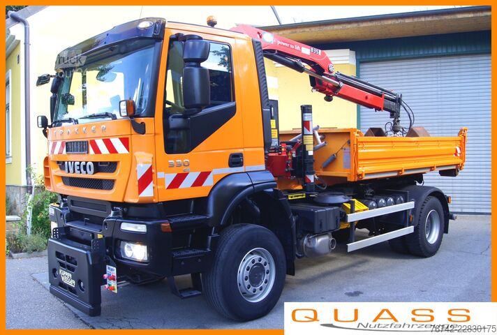 āķa konteineru automašīna Iveco 190T33 TRAKKER 4x4/ MARREL/ HMF 835/Euro5/ Winterdienst