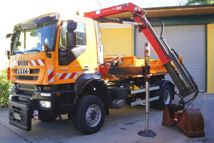 āķa konteineru automašīna Iveco 190T33 TRAKKER 4x4/ MARREL/ HMF 835/Euro5/ Winterdienst