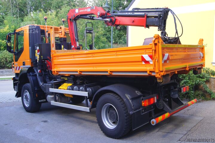 āķa konteineru automašīna Iveco 190T33 TRAKKER 4x4/ MARREL/ HMF 835/Euro5/ Winterdienst