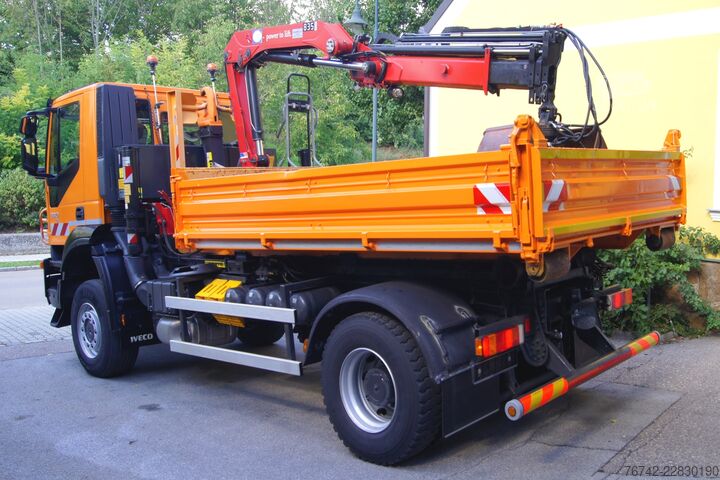 ανατρεπόμενο φορτηγό Iveco 190T33 TRAKKER 4x4/ MARREL-Abrollkipper/ HMF 835/ Euro5