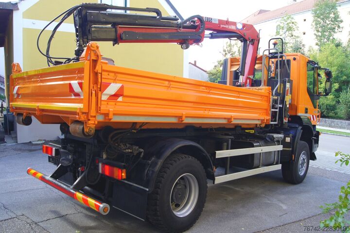ανατρεπόμενο φορτηγό Iveco 190T33 TRAKKER 4x4/ MARREL-Abrollkipper/ HMF 835/ Euro5