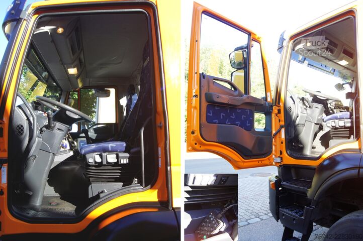 ανατρεπόμενο φορτηγό Iveco 190T33 TRAKKER 4x4/ MARREL-Abrollkipper/ HMF 835/ Euro5