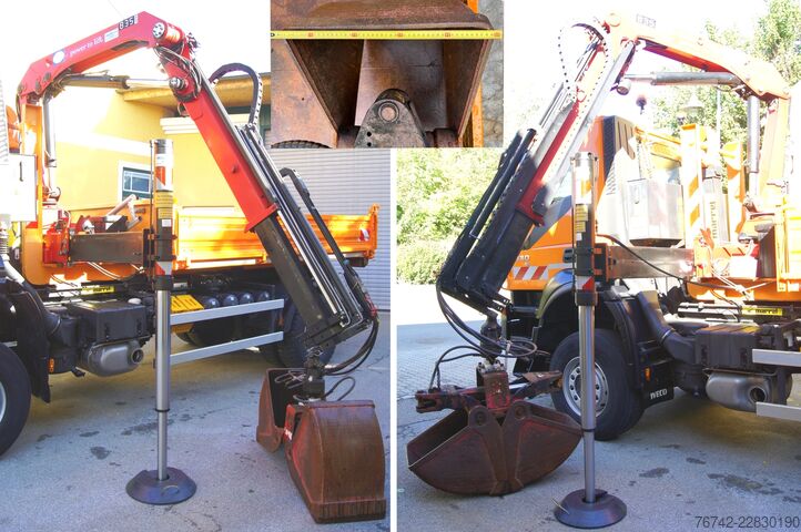 ανατρεπόμενο φορτηγό Iveco 190T33 TRAKKER 4x4/ MARREL-Abrollkipper/ HMF 835/ Euro5