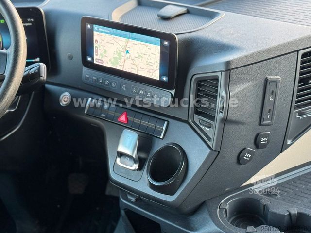 Plattewagen met zeil MERCEDES-BENZ Actros 2545 MP5 6x2 Palfinger 23.001 Tec3