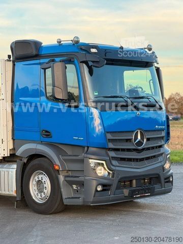 Φορτηγό πλατφόρμα με μουσαμά MERCEDES-BENZ Actros MP5 2545 Palfinger + Krone AZ18