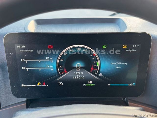 Φορτηγό πλατφόρμα με μουσαμά MERCEDES-BENZ Actros MP5 2545 Palfinger + Krone AZ18