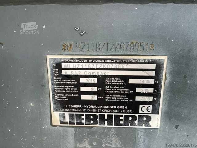 Bager na kolesih Liebherr A 912