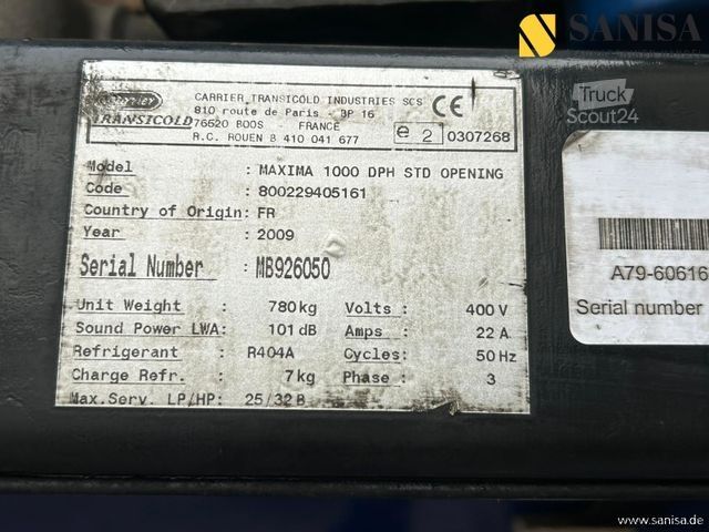 Kühlauflieger SCHMITZ CARGOBULL SCB*S2/Carrier TS 1450-12/3X Vorhanden